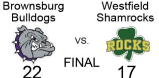 Brownsburg WINS! Over Westfield 22-17