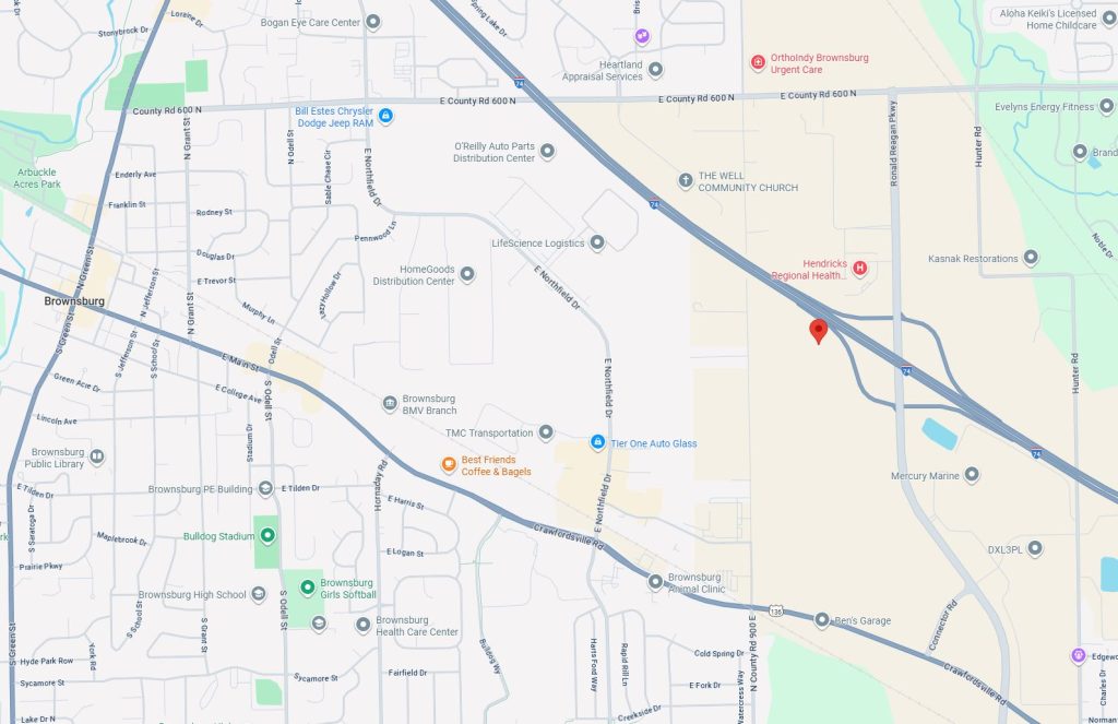 9290 Corrugated Ave - Location of pin is approximate.