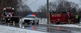 Brownsburg Ambulance Involved in Slide Off