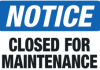 Splashpad Closed for Maintenance