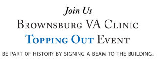 Brownsburg VA Clinic “Topping Out” Event July 28th