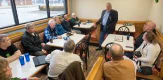 Rep. Jim Baird Stops by for Coffee