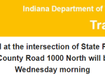 267 & 1000 North Traffic Signals Activated Wednesday 12/09