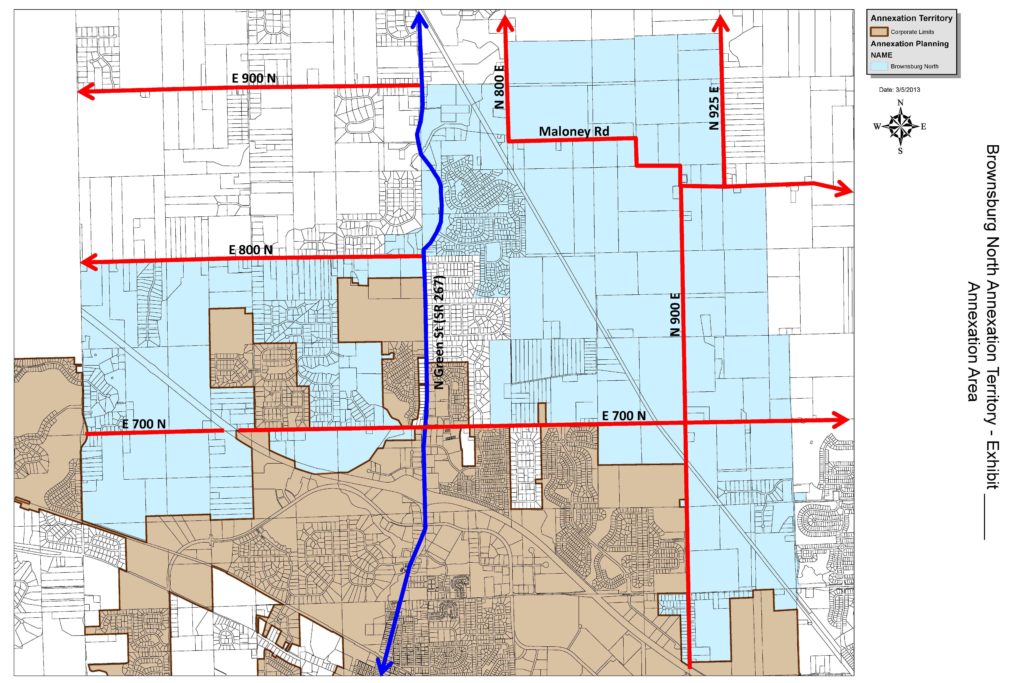 Brownsburg North Annexation Map- 