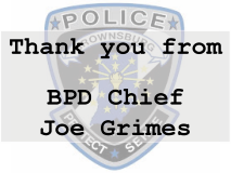 Thank you from BPD Joe Grimes