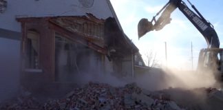 Brownsburg Old St. Malachy Church Demolition