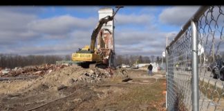 Brownsburg St Malachy Bell Tower Demolition